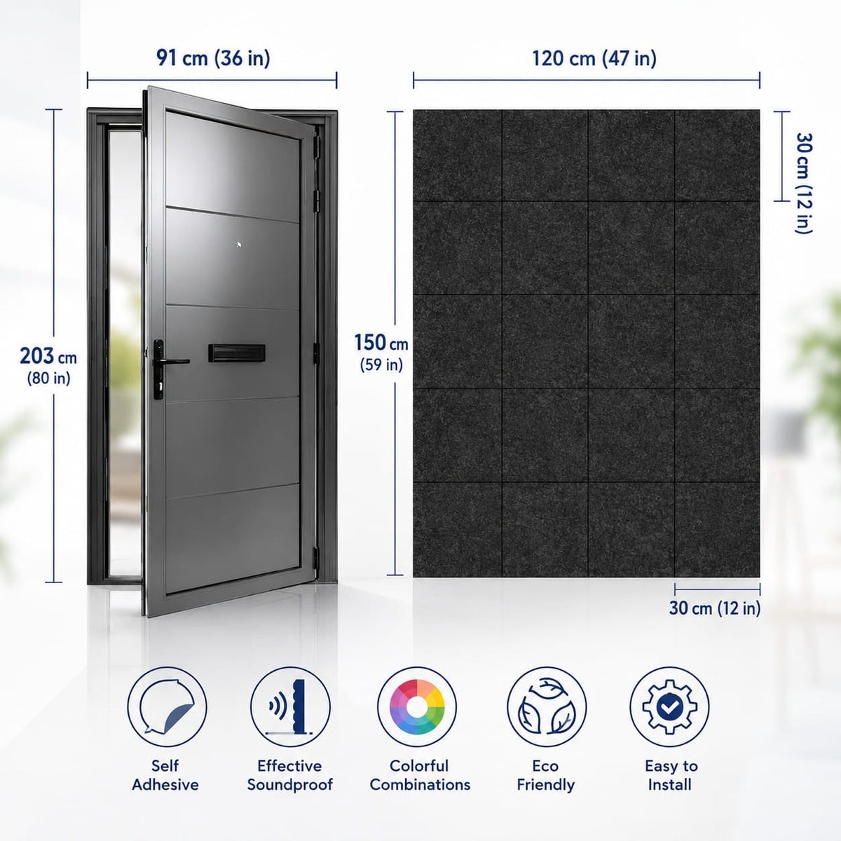 Arrowzoom Door Kit PRO — Heavy-Duty Soundproof Panels (KK1244)