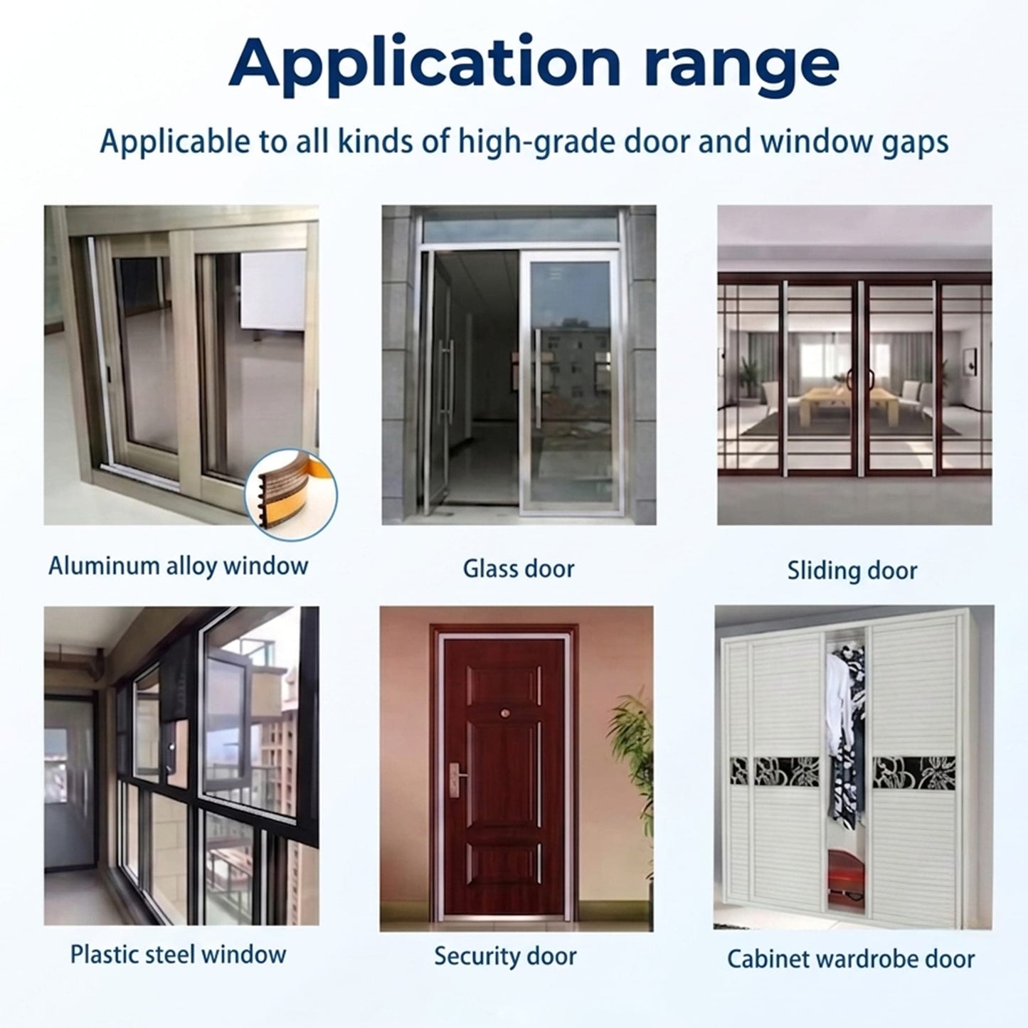 Stop Drafts & Noise in 5 Minutes — Self-Adhesive Door & Window Weather Stripping Seal (KK1154)