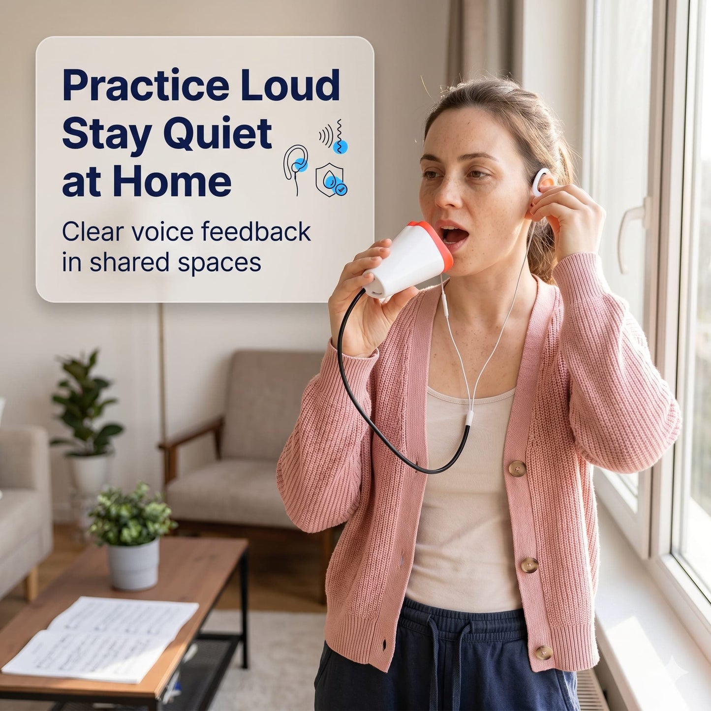 Sing, Scream, Practice Anywhere — Portable Vocal Dampener Mask (KK1464)