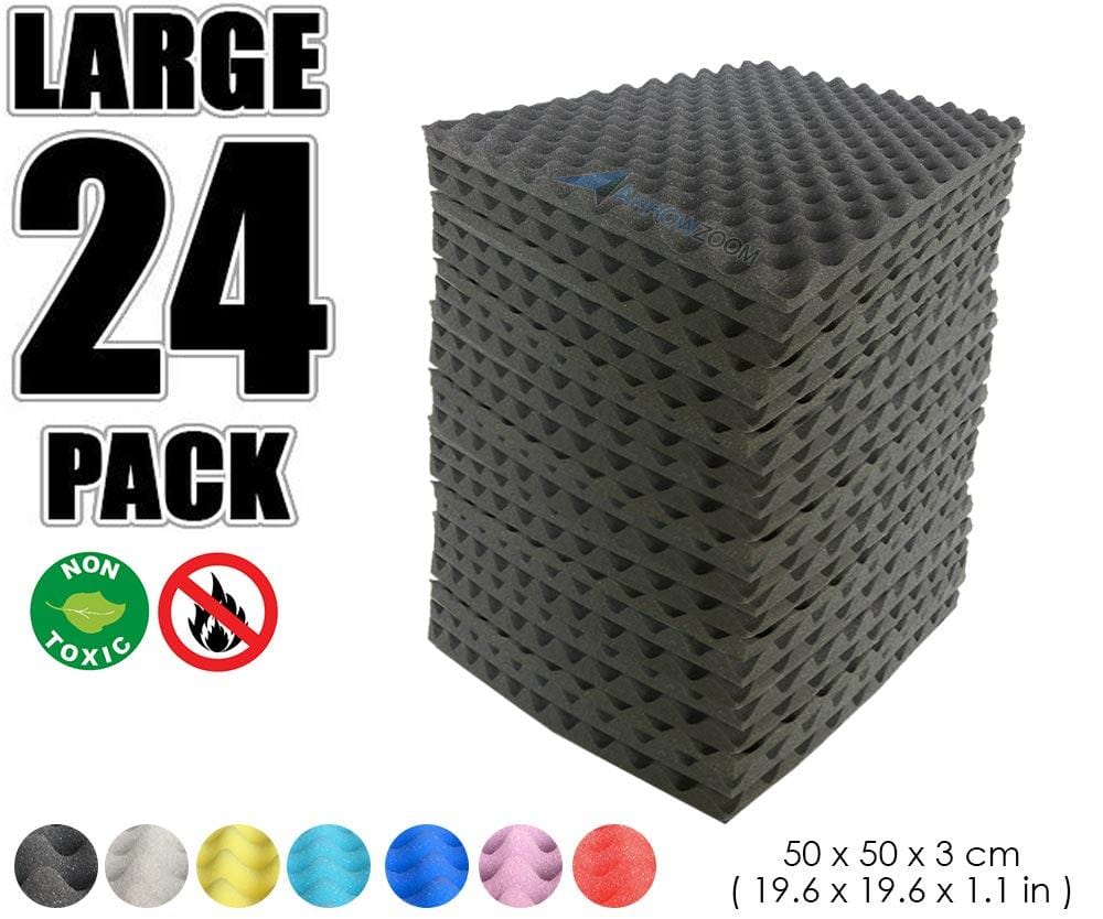 Arrowzoom Egg Crate Adhesive Backed Series Acoustic Foam - Solid Colors -  KK1219