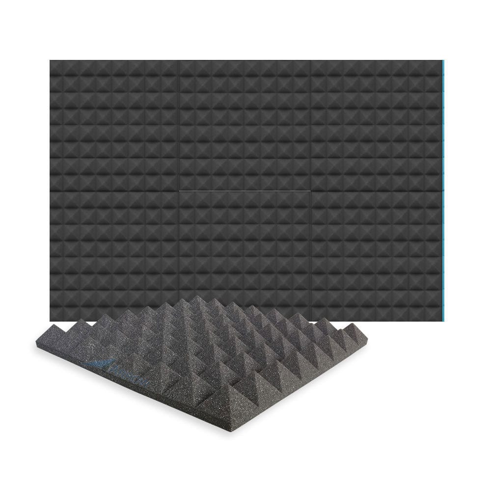 New 6 Pcs Bundle Pyramid Tiles Acoustic Panels Sound Absorption Studio  Soundproof Foam 8 Colors KK1034