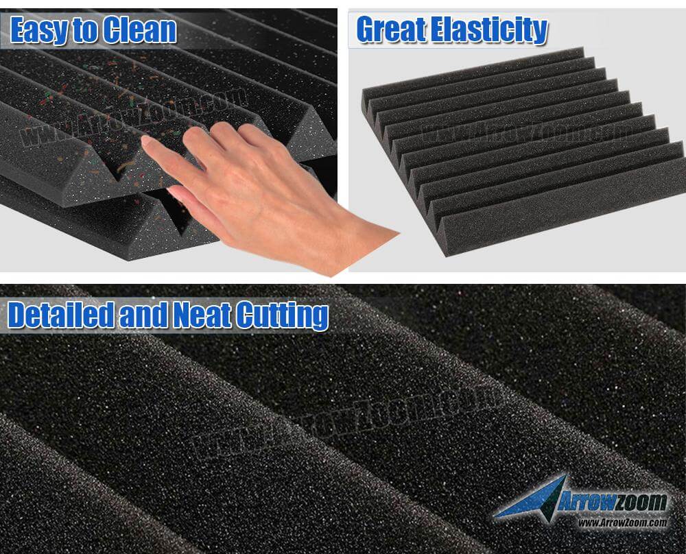 Arrowzoom Hemisphere Grid Adhesive Backed Series Acoustic Foam - Solid Colors - KK1056