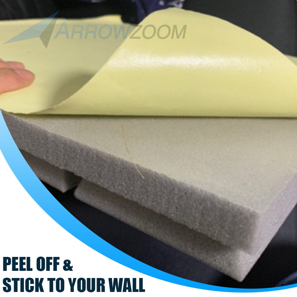 Arrowzoom Hemisphere Grid Adhesive Backed Series Acoustic Foam - Solid Colors - KK1056