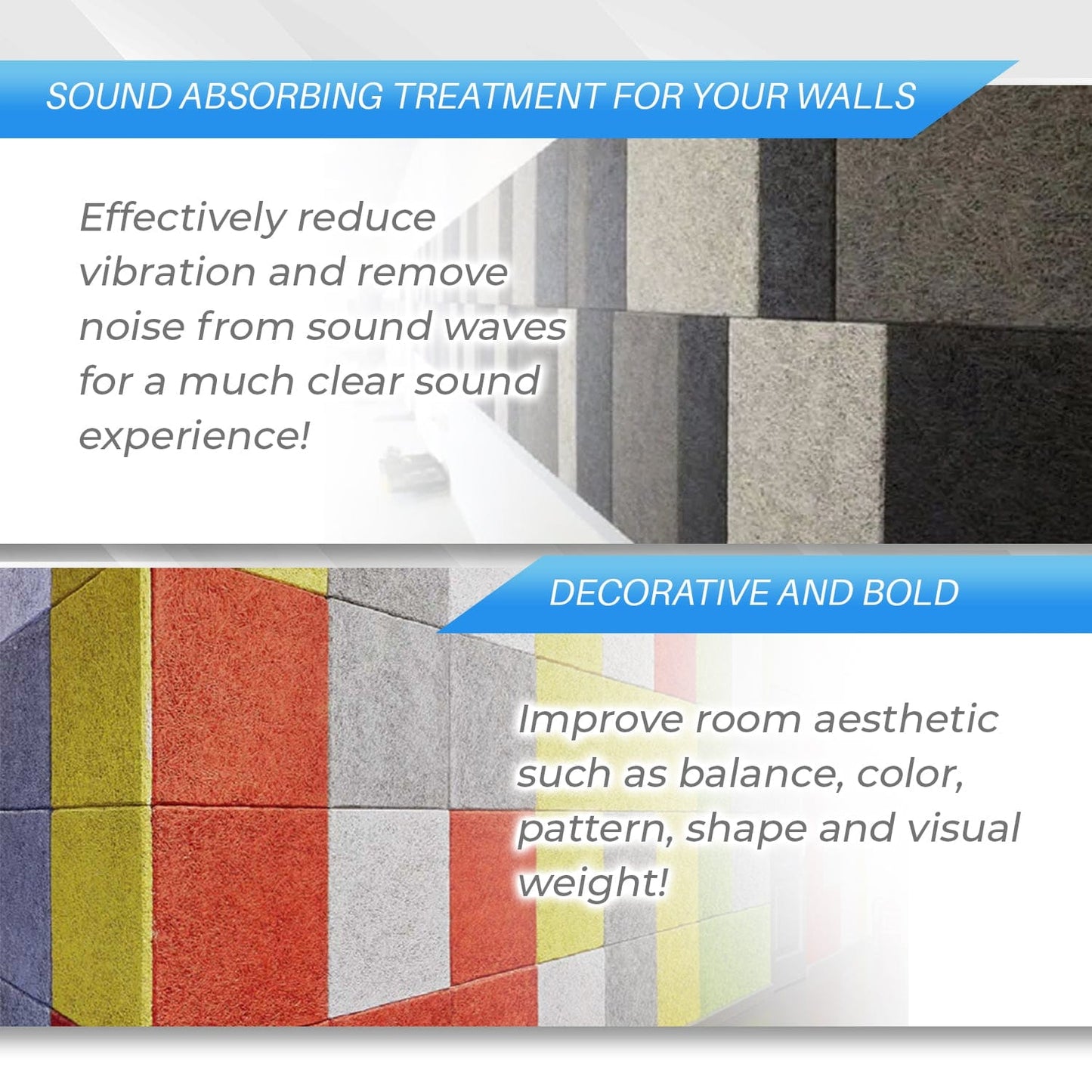 Arrowzoom Self Adhesive Sound Deadening Polyester Fabric Panel - Solid Colors - KK1261