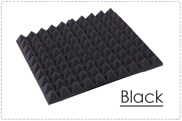 New 6 pcs Bundle Pyramid Adhesive Backed Tiles Acoustic Panels Sound Absorption Studio Soundproof Foam 7 Colors KK1053 Arrowzoom.