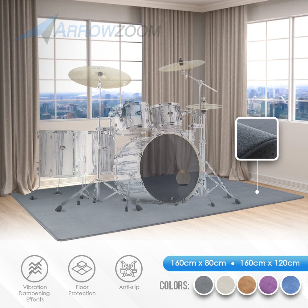 High-Quality Anti-Slip Floor Mats for Drum Sets & Soundproofing High-Quality Anti-Slip Floor Mats for Drum Sets & Soundproofing