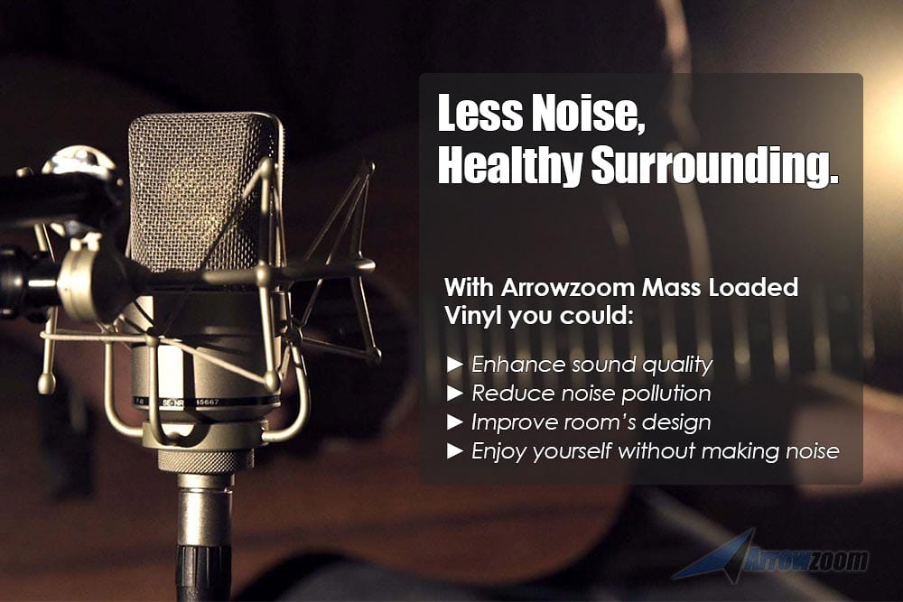 Arrowzoom Mass Loaded Vinyl - Soundproofing Barrier For Wall