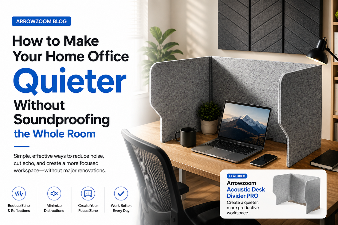 How to Make Your Home Office Quieter Without Soundproofing the Whole Room