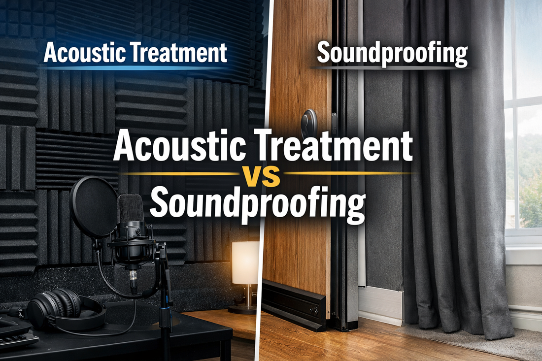 Acoustic Treatment vs Soundproofing: What’s the Difference?