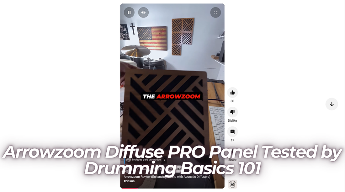 Arrowzoom Diffuse PRO Panel Tested by Drumming Basics 101