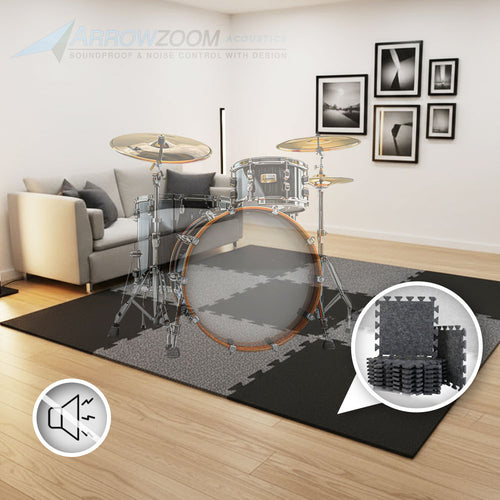 Arrowzoom Sound Absorbing Interlocking Puzzle Floor Mats - KK1470