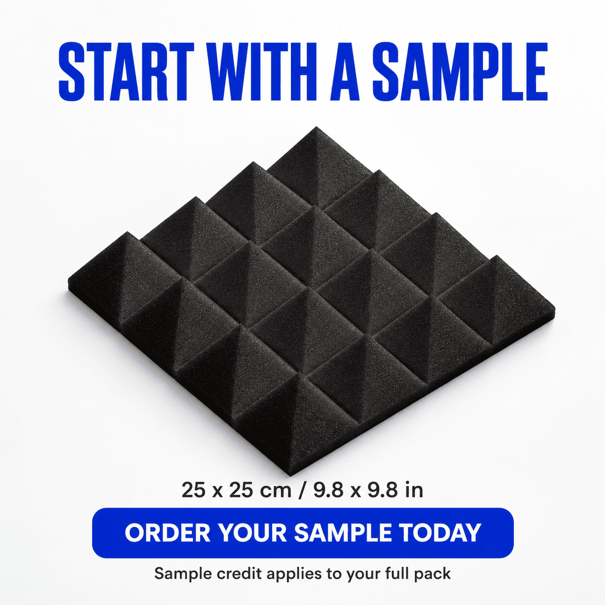 Try Before You Buy — Acoustic Foam Sample (4 Shapes) · KK1034, KK1052, KK1040, KK1134