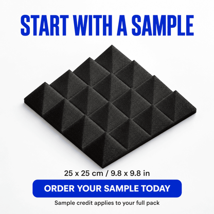 Try Before You Buy — Acoustic Foam Sample (4 Shapes) · KK1034, KK1052, KK1040, KK1134