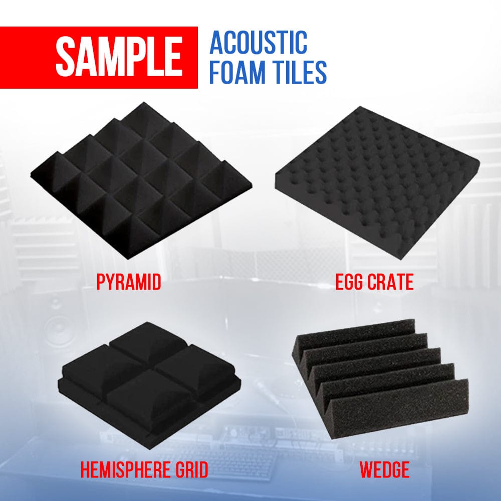New 4 pcs Color Combination Wedge Tiles Acoustic Panels Sound Absorption  Studio Soundproof Foam KK1134