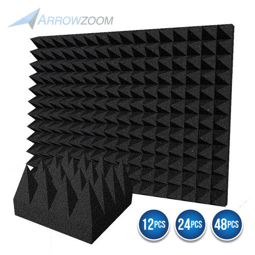 Arrowzoom Acoustic Pyramid Foam Series PRO - Black - KK1471