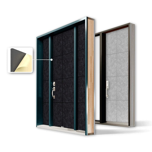 Arrowzoom Premium Door Kit Pro - All in One Adhesive Sound Absorbing Panels - KK1244