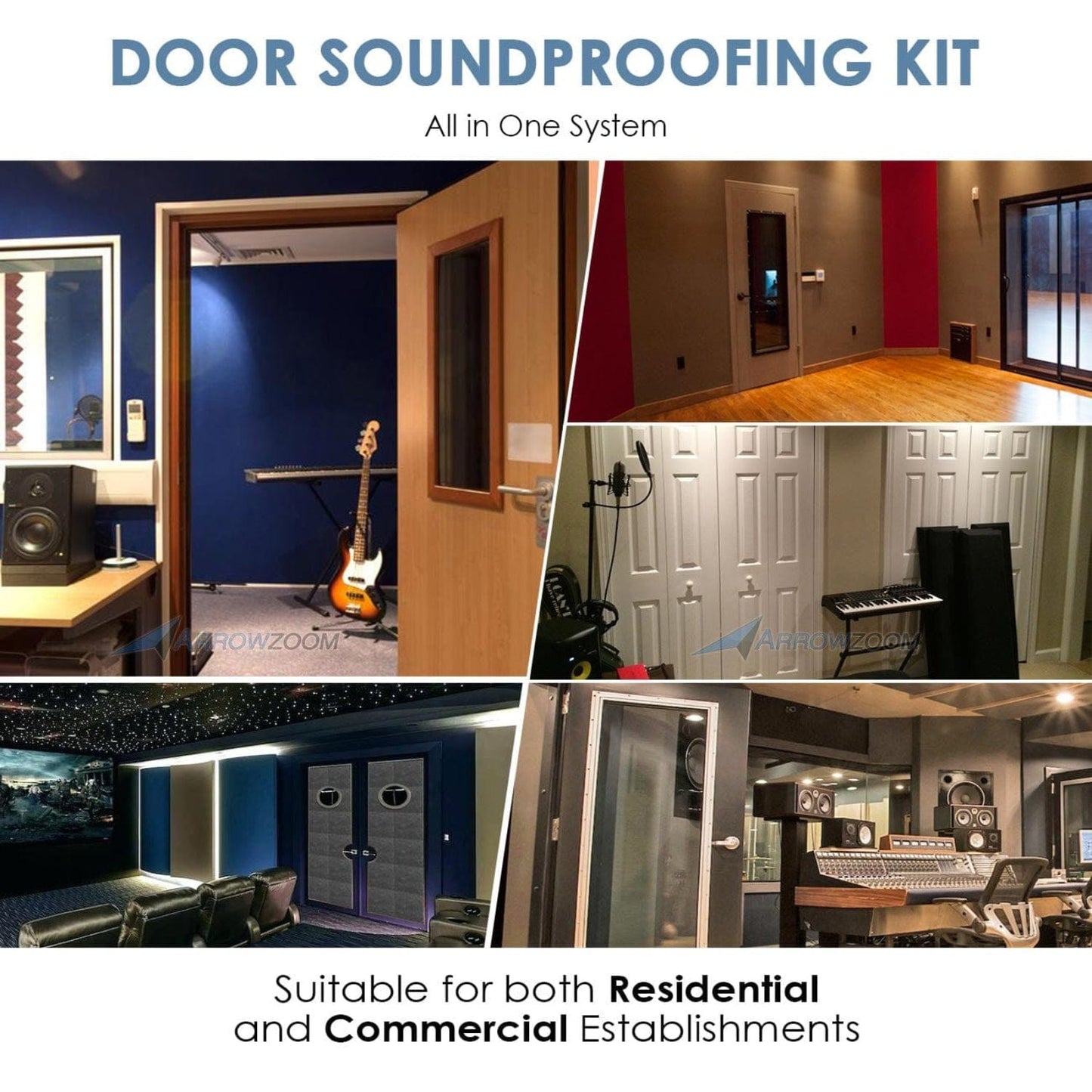 Arrowzoom Soundproof Door Kit KK1184
