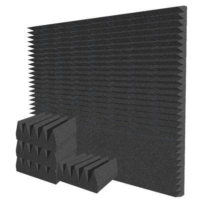 Arrowzoom Wedge 10/15cm Thick Foam Series PRO - Black - KK1472 Black / 48 Pieces - 25 x 25 x 10 cm / 10 x 10 x 4"