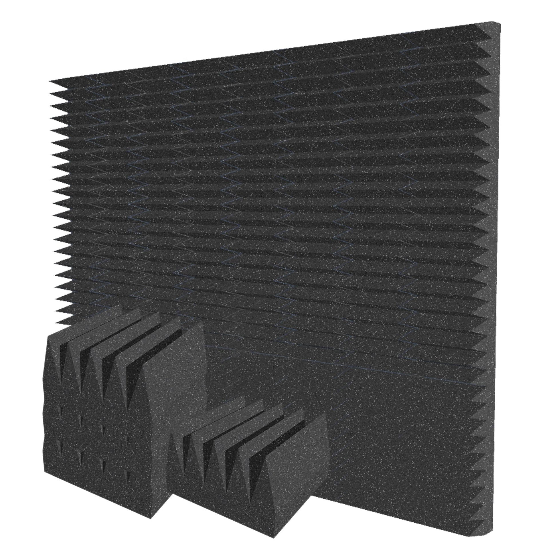 Arrowzoom Wedge 10/15cm Thick Foam Series PRO - Black - KK1472 Black / 48 Pieces - 25 x 25 x 15 cm / 10 x 10 x 6"