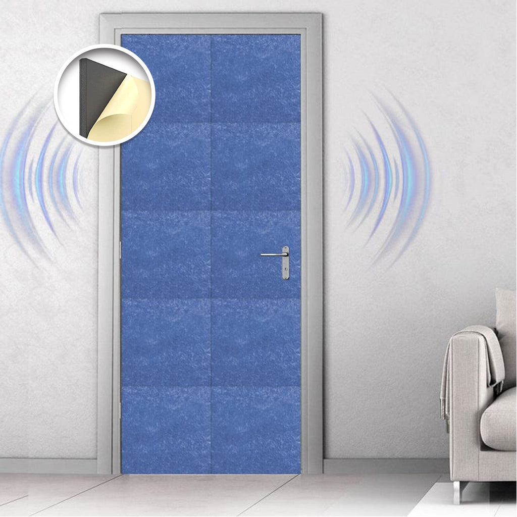 Arrowzoom Door Soundproofing Kit All in One Acoustic Panels KK1184 Blue / Single Sided - 20pcs Panel