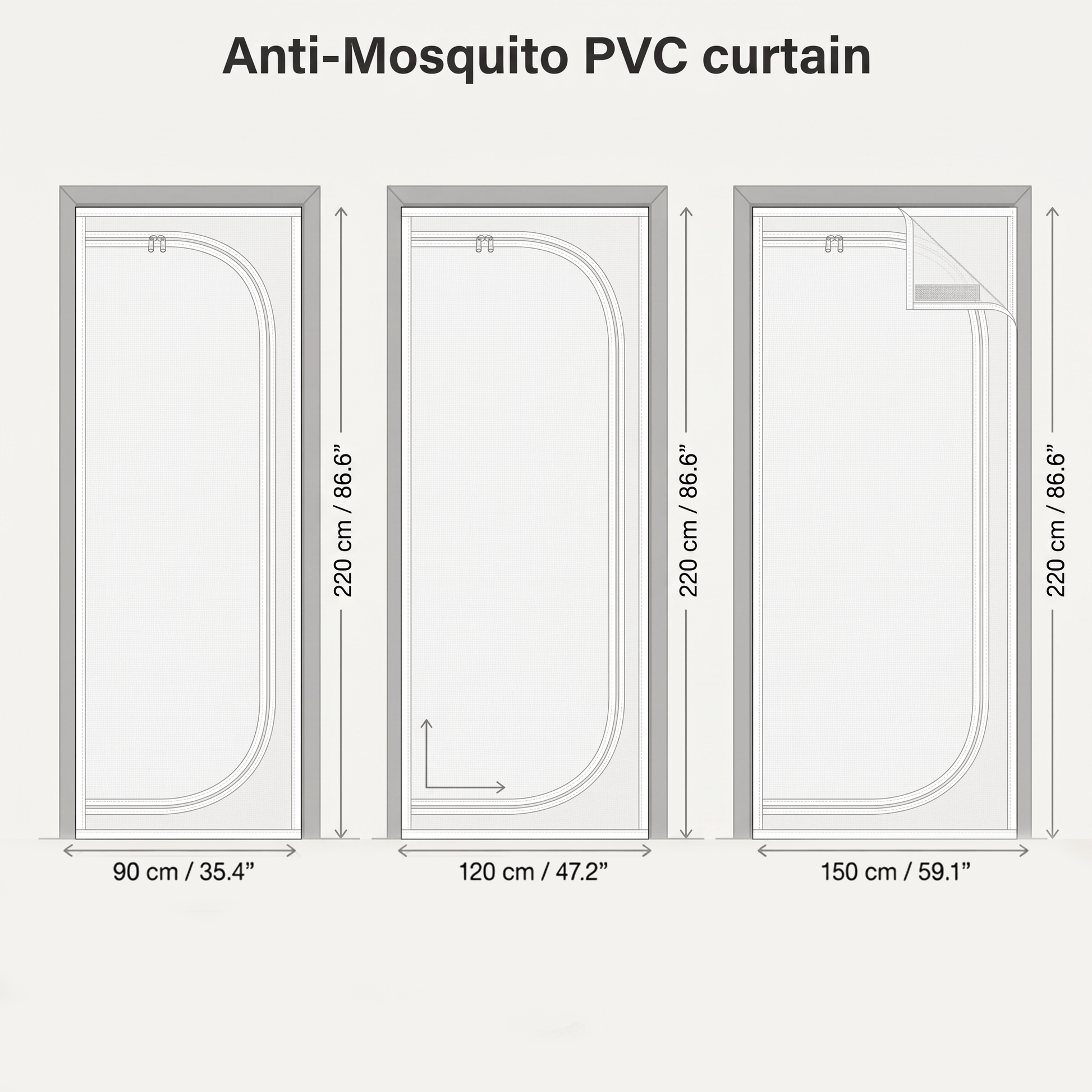 Anti-Mosquito PVC curtain AP1504