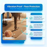 Arrowzoom Anti-Slip Floor Protection Soundproof Noise Vibration Mats for Drums - KK1249