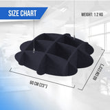 Arrowzoom EchoArt Elegant Sound Absorbers Hanging Ceiling Panels Black - KK1459 Black / 60 x 60 cm (23 x 23")