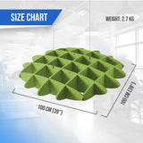Arrowzoom EchoArt Elegant Sound Absorbers Hanging Ceiling Panels Green cm - KK1461 Green / 100 x 100 cm (39 x 39")