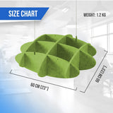 Arrowzoom EchoArt Elegant Sound Absorbers Hanging Ceiling Panels Green cm - KK1461 Green / 60 x 60 cm (23 x 23")