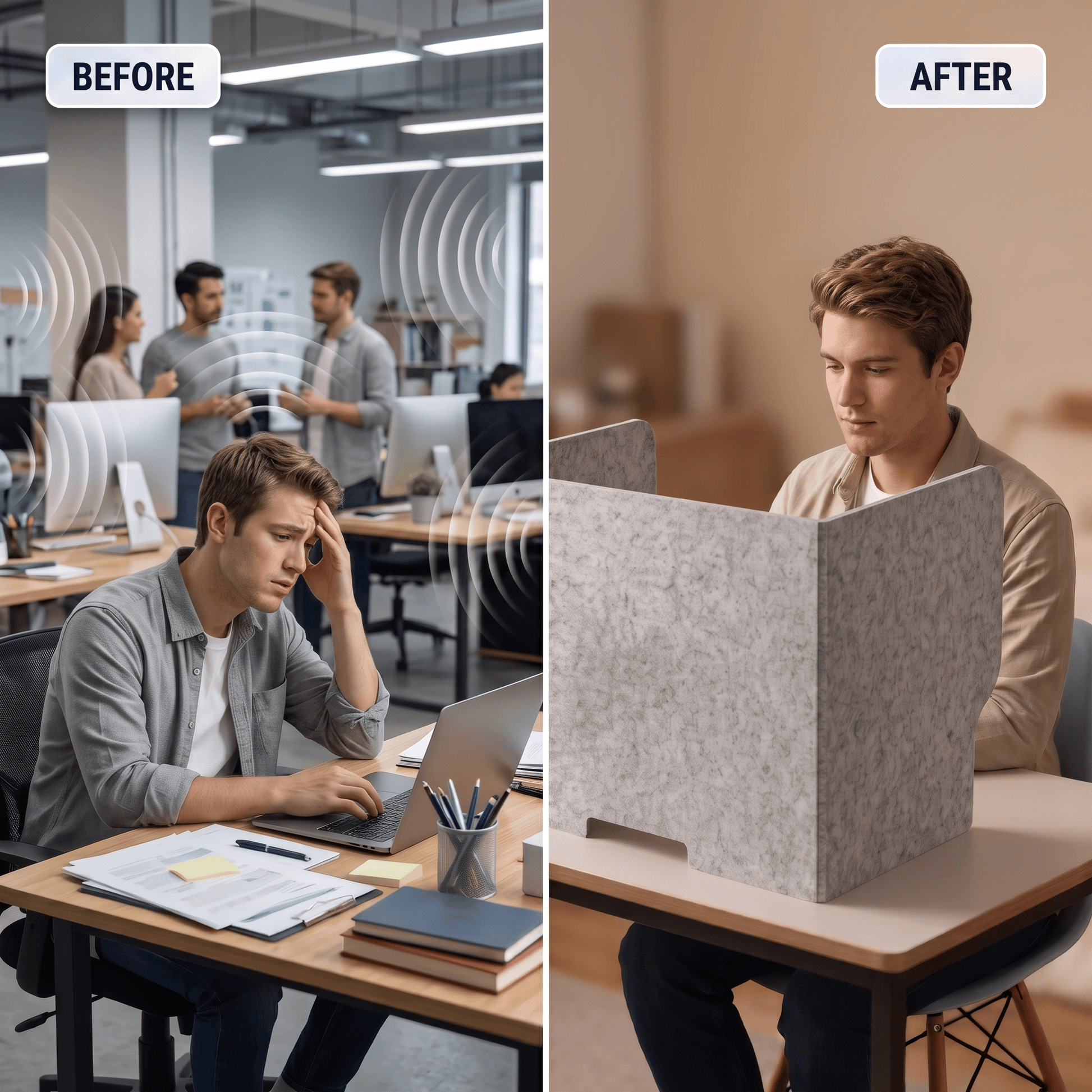 Arrowzoom Acoustic Desk Divider PRO KK1480