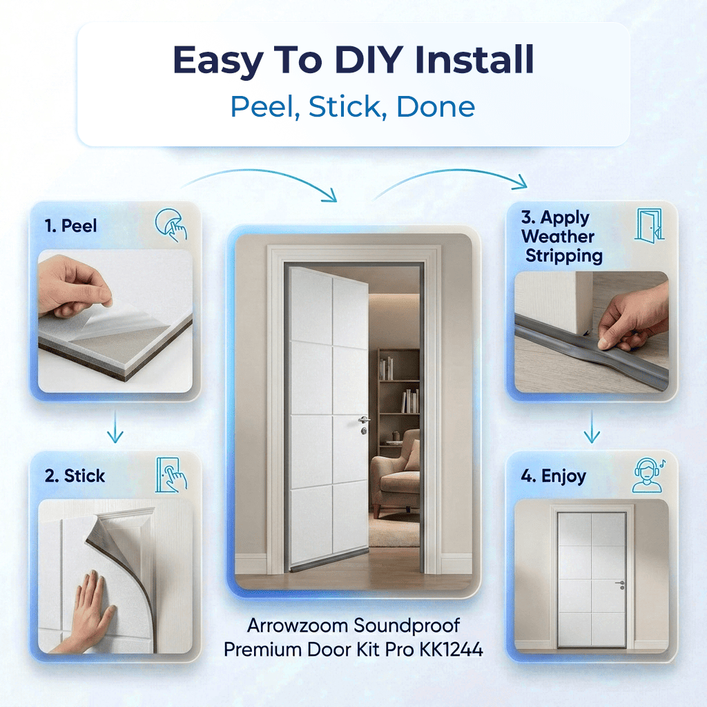 Quiet Your Room in 20 Minutes — Door Soundproofing Kit