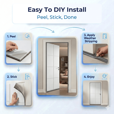 Quiet Your Room in 20 Minutes — Door Soundproofing Kit (KK1184)