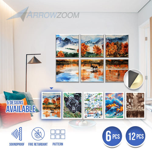 Arrowzoom Artwork Self-Adhesive Felt Art Wall Panels - KK1398