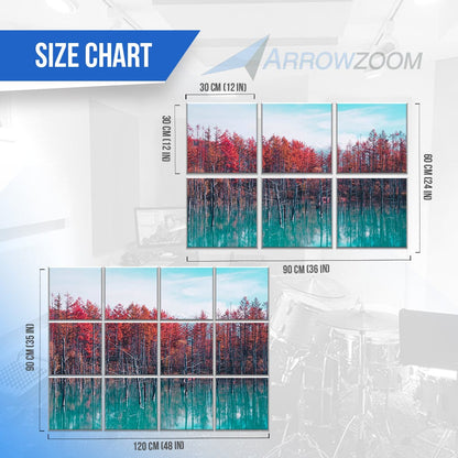 Arrowzoom Landscapes Self-Adhesive Felt Art Wall Panels - KK1395