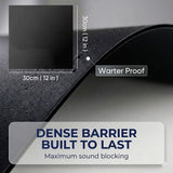 Block Neighbor Noise - 2 lb/sq ft Mass Loaded Vinyl Tiles for wall, floor, ceiling (KK1246)