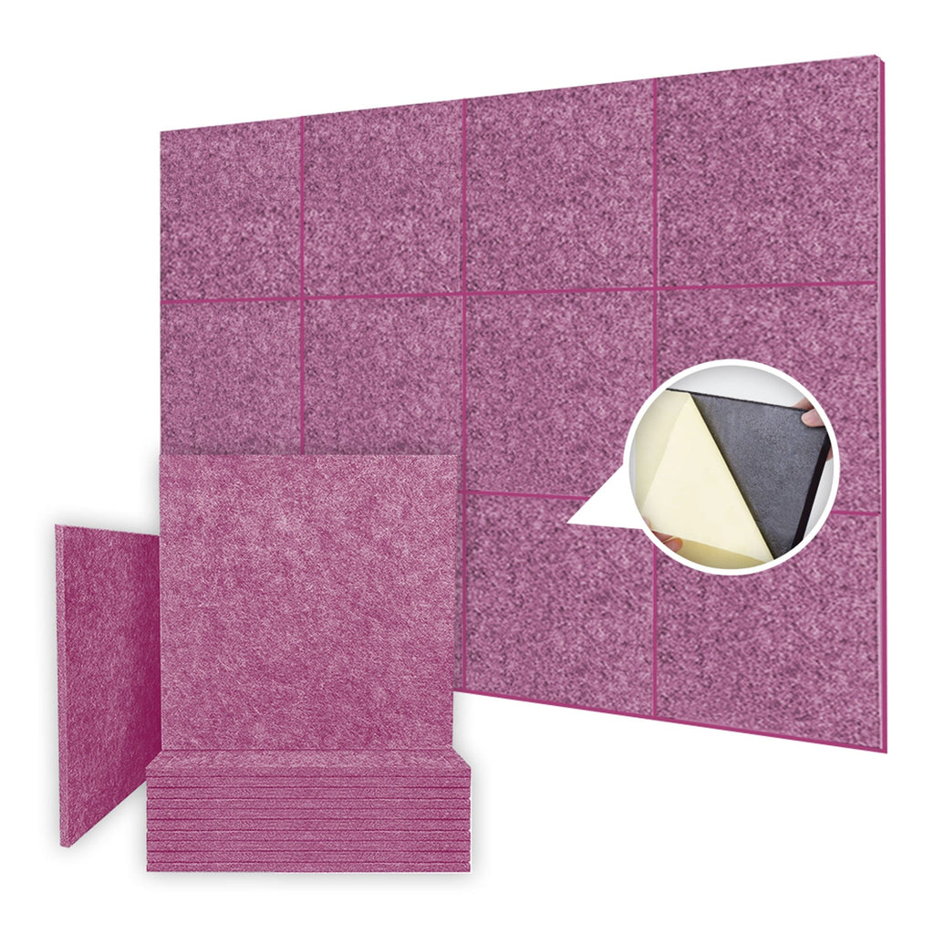 Arrowzoom Sound Deadening Polyester Fabric Panel - Solid Colors - KK1093 24 / Burgundy