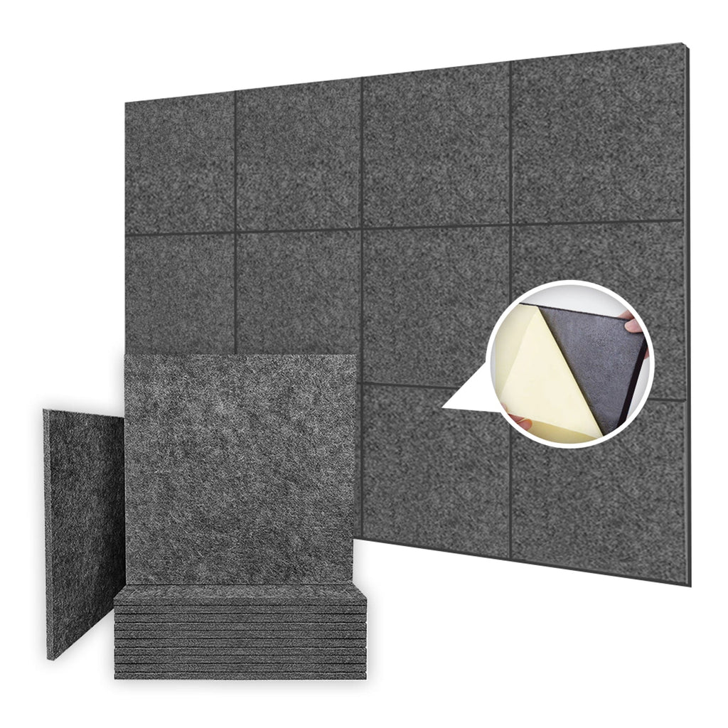 Arrowzoom Sound Deadening Polyester Fabric Panel - Solid Colors - KK1093 24 / Dark Gray