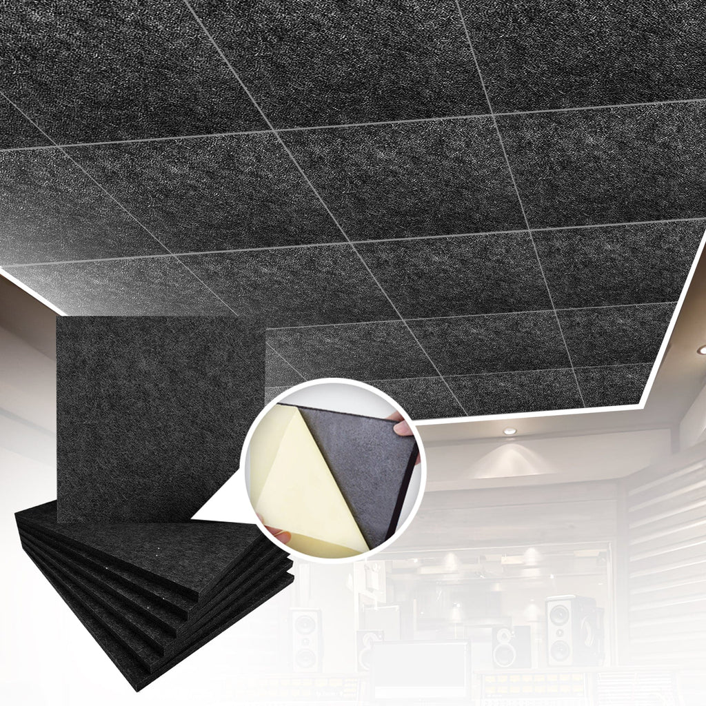 Arrowzoom Self-Adhesive Ceiling Sound Deadening Polyester Fabric Panel - Solid Colors - KK1424