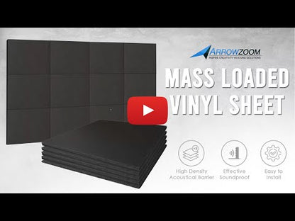 Block Neighbor Noise - 2 lb/sq ft Mass Loaded Vinyl Tiles for wall, floor, ceiling, STC 31-33