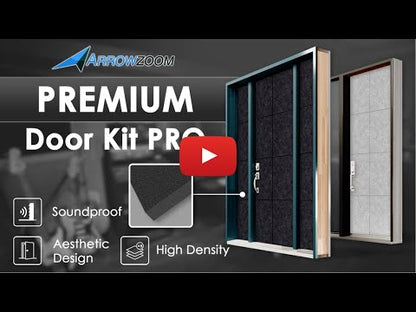 Arrowzoom Premium Door Kit Pro - All in One Adhesive Sound Absorbing Panels - KK1244