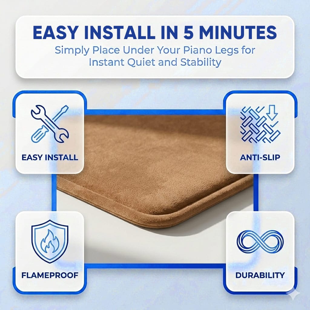 Soundproofing & Vibration Control Mats for Piano - Improve Acoustics Soundproofing & Vibration Control Mats for Piano - Improve Acoustics