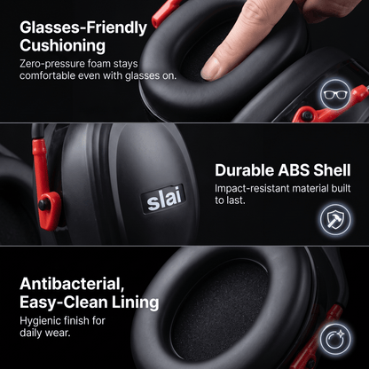 Arrowzoom Bundle — Dual-Hole Ear Pillow + Soundproof Ear Muffs KK1482