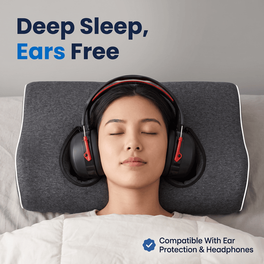 Arrowzoom Bundle — Dual-Hole Ear Pillow + Soundproof Ear Muffs KK1482