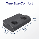 Arrowzoom Better Sleep 2 Ear Hole Memory Foam Pillow and Soundproof Ear Muffs KK1482 Pillow only