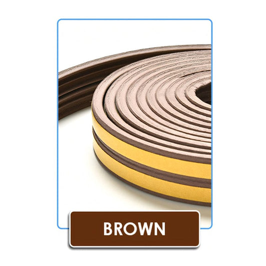 Arrowzoom Soundproof Weather Strip for Doors and Windows - KK1154 Brown