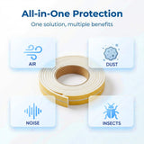 Stop Drafts & Noise in 5 Minutes — Self-Adhesive Door & Window Weather Stripping Seal (KK1154)