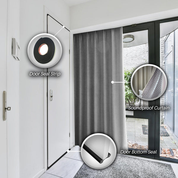 Arrowzoom Soundproof Weather Strip for Doors and Windows - 5 Meters - 3  Colors - KK1154