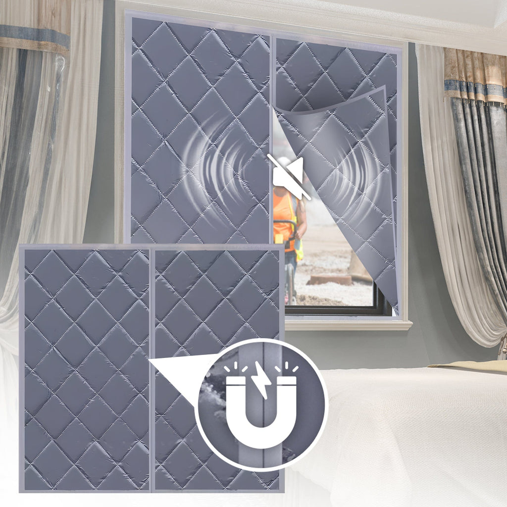 Magnetic Soundproof, Isulated and Blackout Window Curtain - KK1440