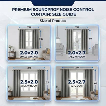 Soundproof Blackout Curtain PRO — Block Noise, Light & Drafts in Any Room (KK1251)