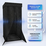 Studio-Quality Portable Vocal Booth — Kill Outside Noise, Set Up in 15 Min (KK1250)